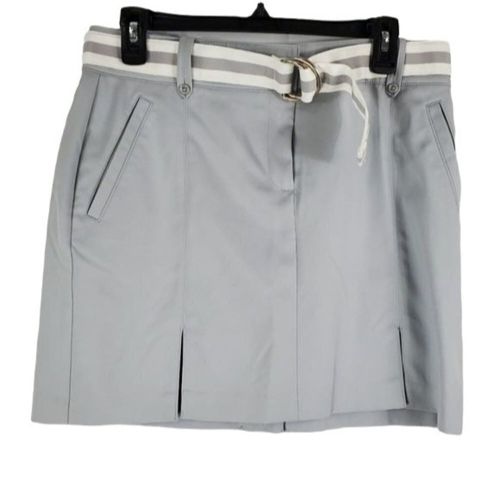 Izod golf Gray belted Athletic skort Womens size 6